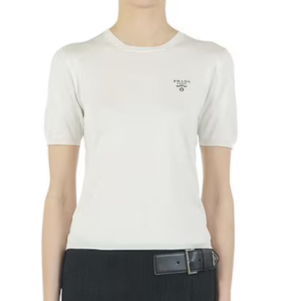 Prada Short Sleeve Light Knit Shirt